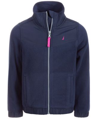 Nautica Little Girls Zip Up Polar Fleece Hoodie Macy s