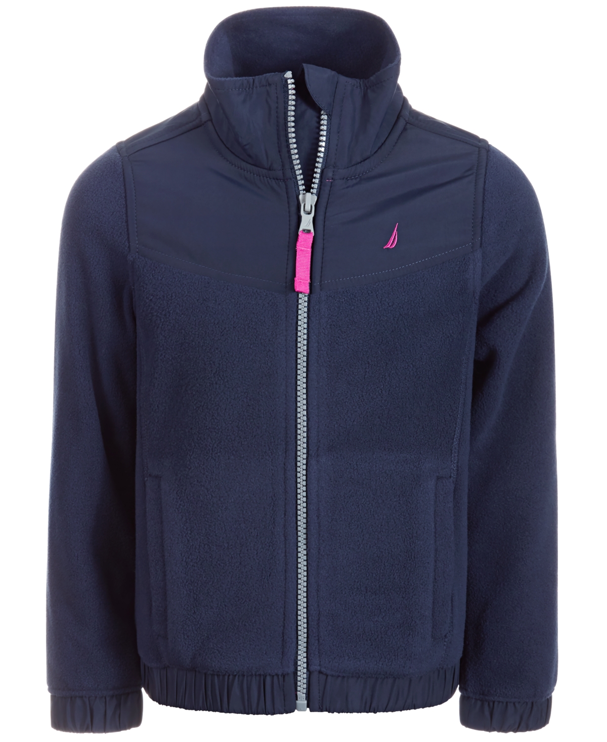 Nautica Little Girls Zip-Up Polar Fleece Hoodie