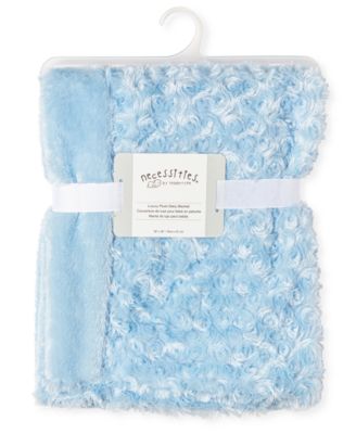 Baby Boys Curly Plush Blanket With Nunu, 2 Piece Set