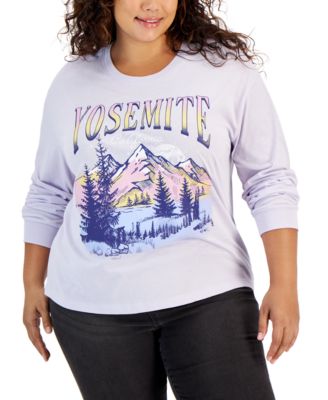Rebellious One - Trendy Plus Size Yosemite Graphic-Print Tee