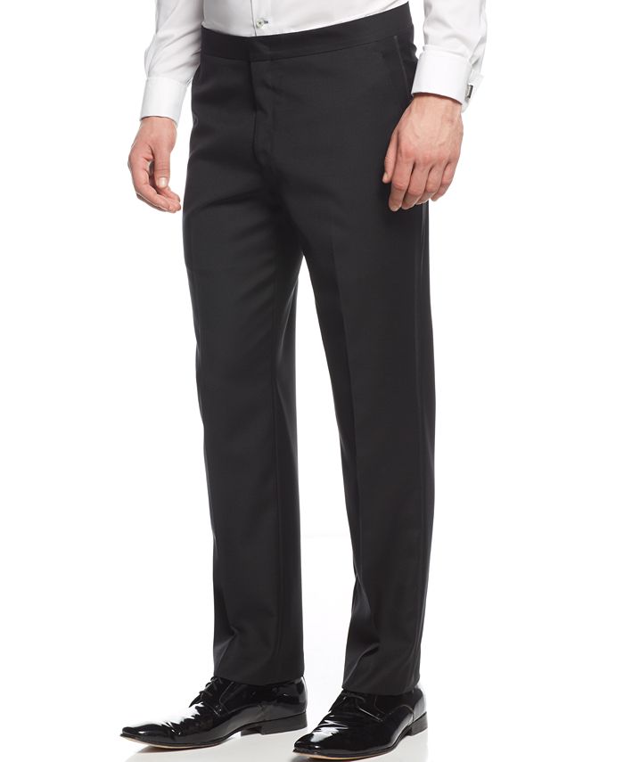 Ryan Seacrest Distinction Black Tuxedo Modern Fit Pants - Macy's