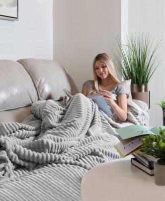 Cut Plush Lightweight Super Soft Fuzzy Luxury Bed Blanket, King