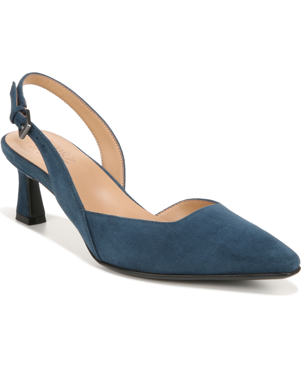 Naturalizer Dalary Slingback Pumps In Oceanic Blue Suede