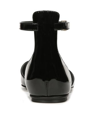 Women's Racer-Flat Ankle Strap Pointed Toe Flats