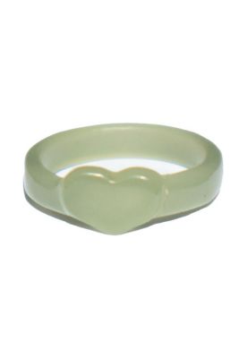 Heart — Jade ring - Green