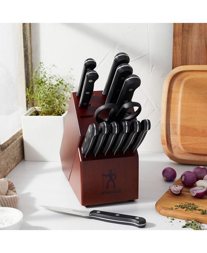 J.A. Henckels Everedge Solution 14 Piece Knife Block Set Macy's