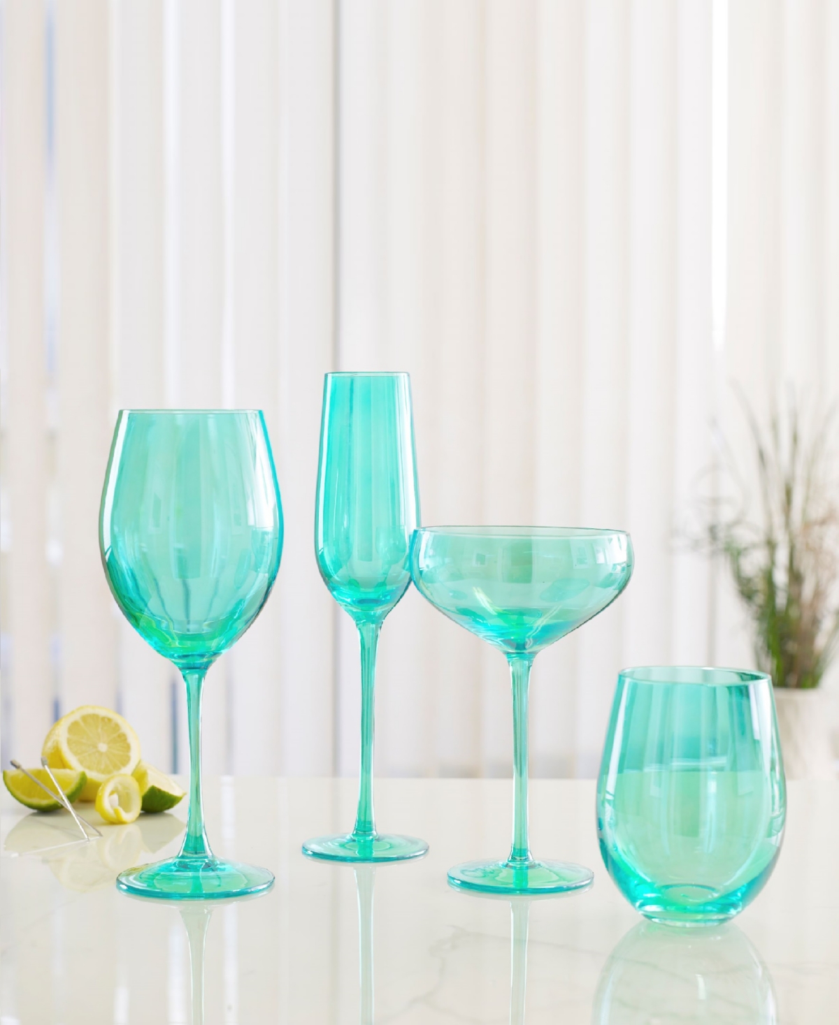 Carnival Stemless Wine Glasses, Set of 4