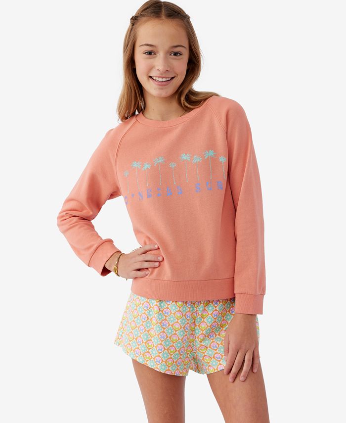 Sweat-shirt O'Neill All Jahr Crew - Fille, Coton Recyclé, Style Décontracté