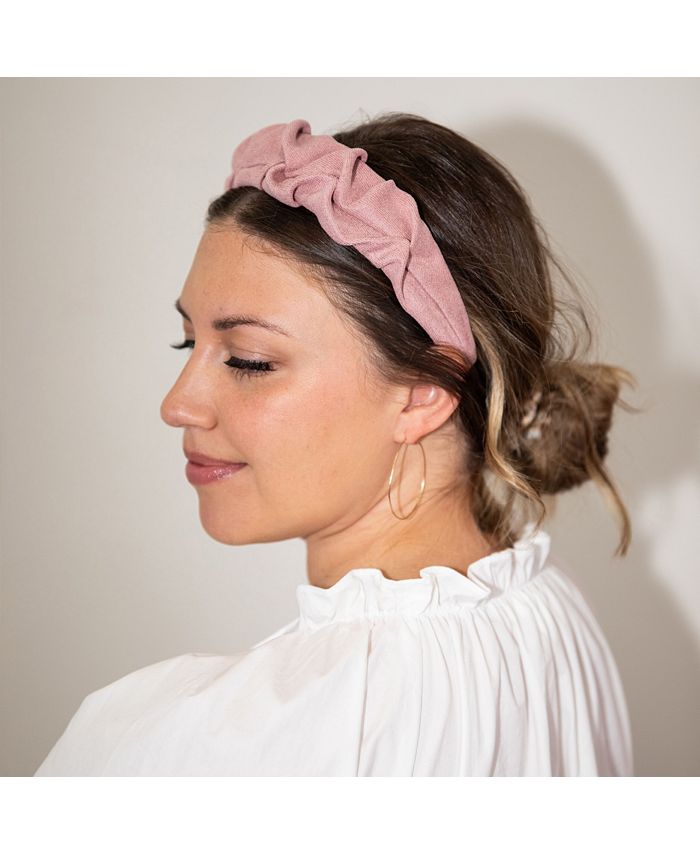 Headbands of Hope Women's Traditional Textured Headband Light Pink
