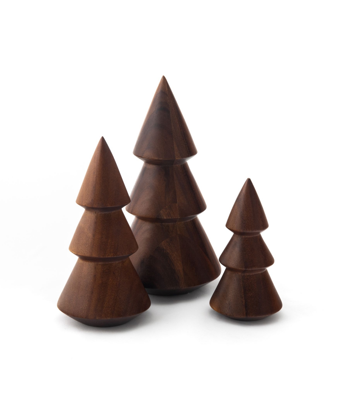 Nambe Tree Trio Set Of 3 In Brown