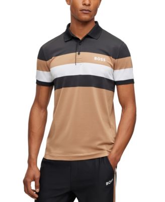 BOSS by Hugo Boss BOSS X Matteo Berrettini Men's Slim-Fit Striped