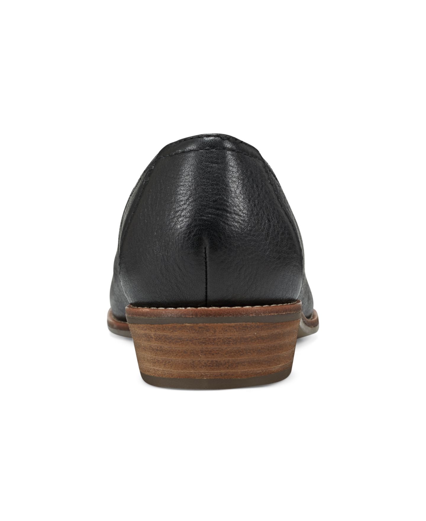 Женские туфли Earth Edna Flat Slip-On, цвет: Чёрный кожаный — фото 3