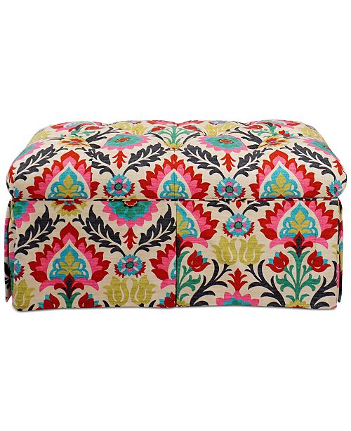 Skyline Marin Santa Maria Fabric Storage Bench, Quick Ship Furniture