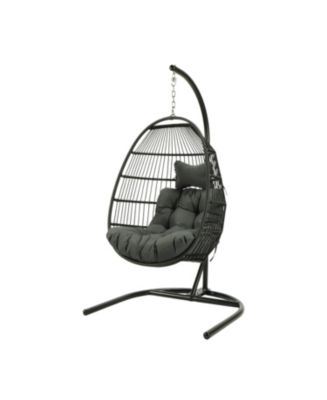 Simplie Fun EGG SHAPED SWING CHAIR PATIO GRADEN HOME - Macy's