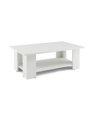 Costway Coffee Table 2-Tier Modern Center Cocktail Table W/Storage ...