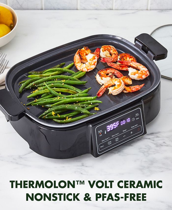 GreenPan Bistro Noir MultiFunction Deluxe Electric Skillet Macy