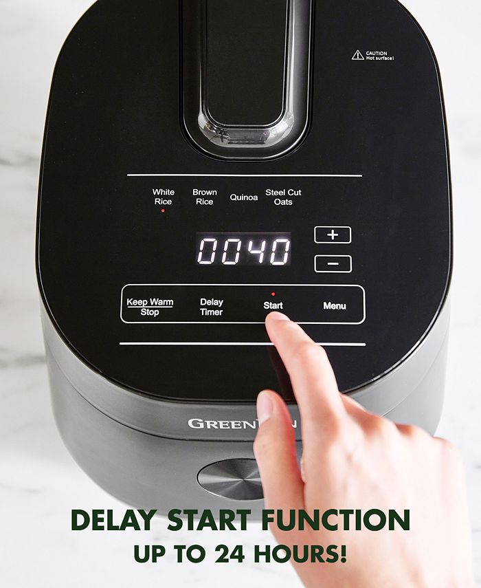 GreenPan 8Cup Ceramic Nonstick Electric Rice Cooker Macy's