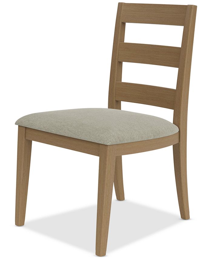 Furniture Davie Dining Side Chair with Upholstered Seat Macy's