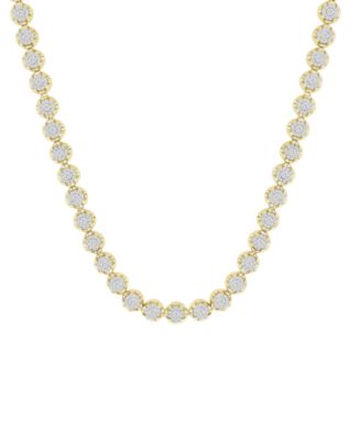 Macy s Men s Diamond 22 Tennis Necklace 2 1 2 ct. t.w. in 10k Gold