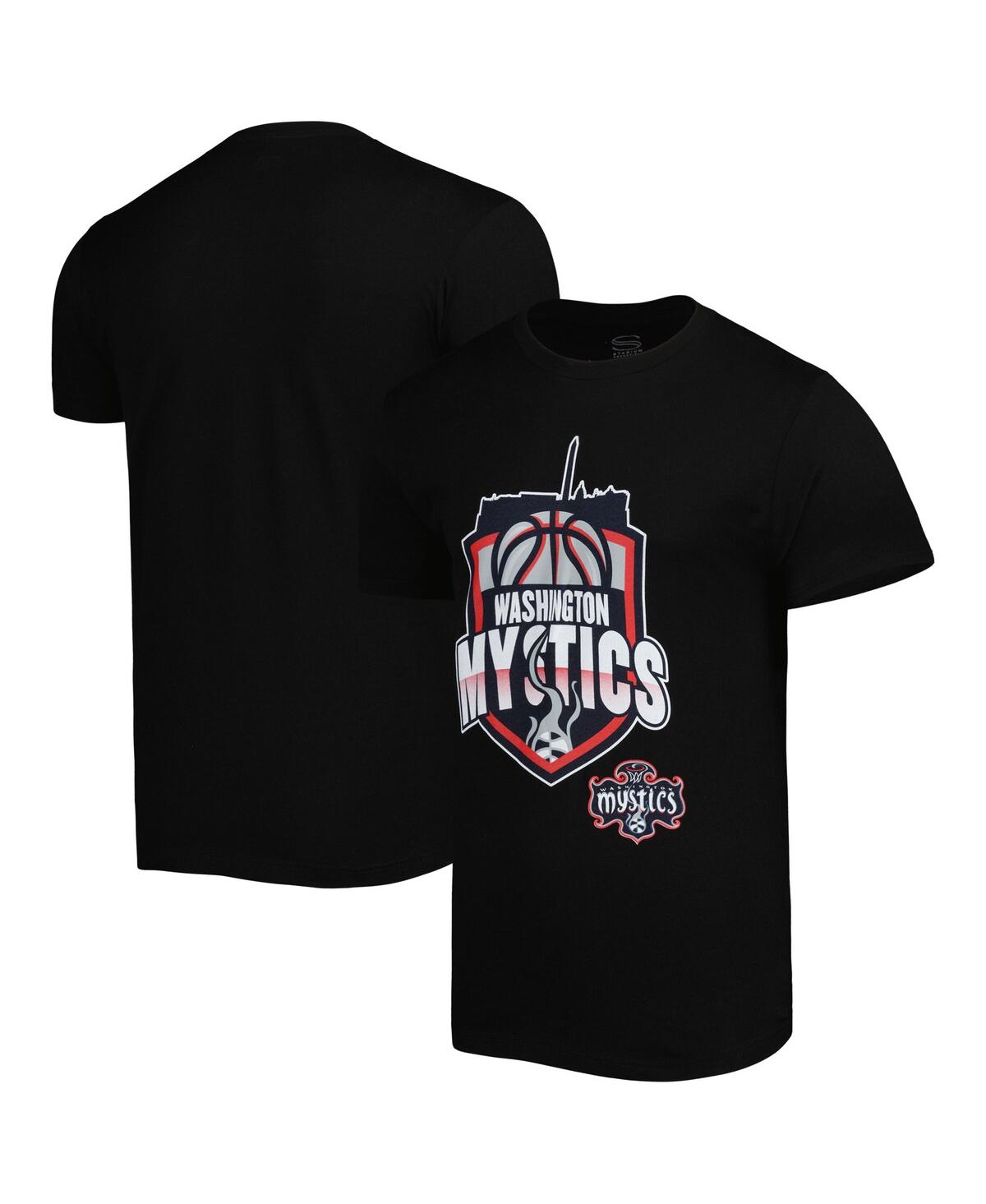 Stadium Essentials Men's And Women's  Black Washington Mystics Crest T-shirt