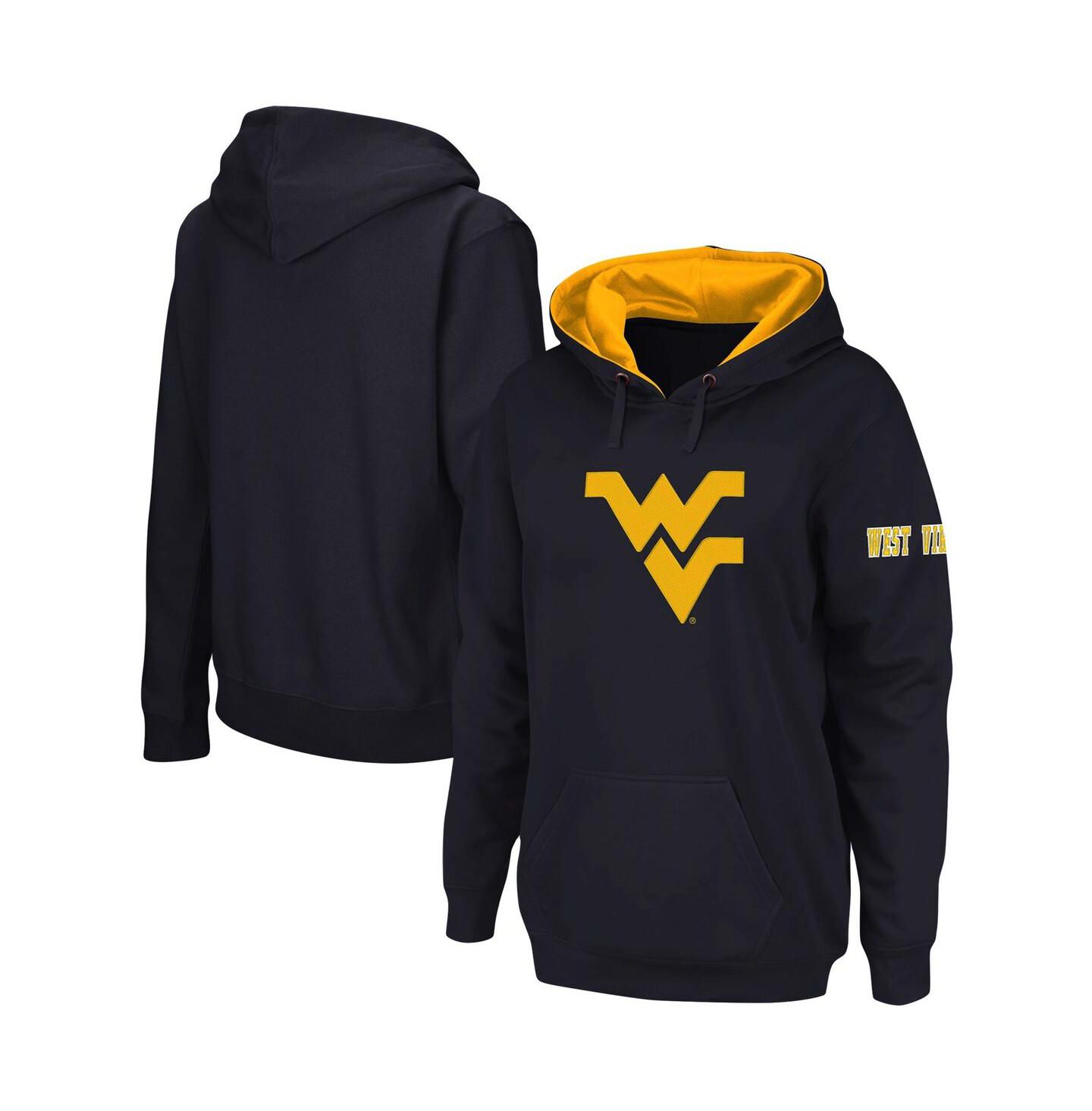 Женское худи Stadium Athletic Navy West Virginia Mountaineers Team Big Logo Pullover — фото 1