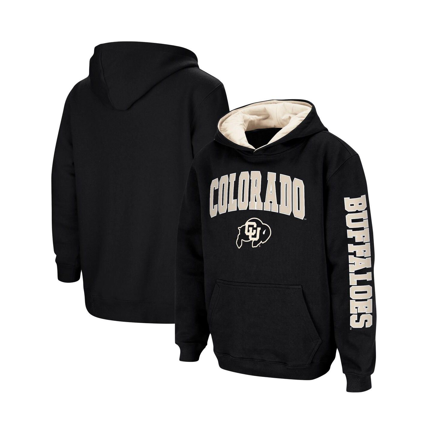 Худи Colosseum Black Colorado Buffaloes 2-Hit Team Pullover для мальчиков — фото 1