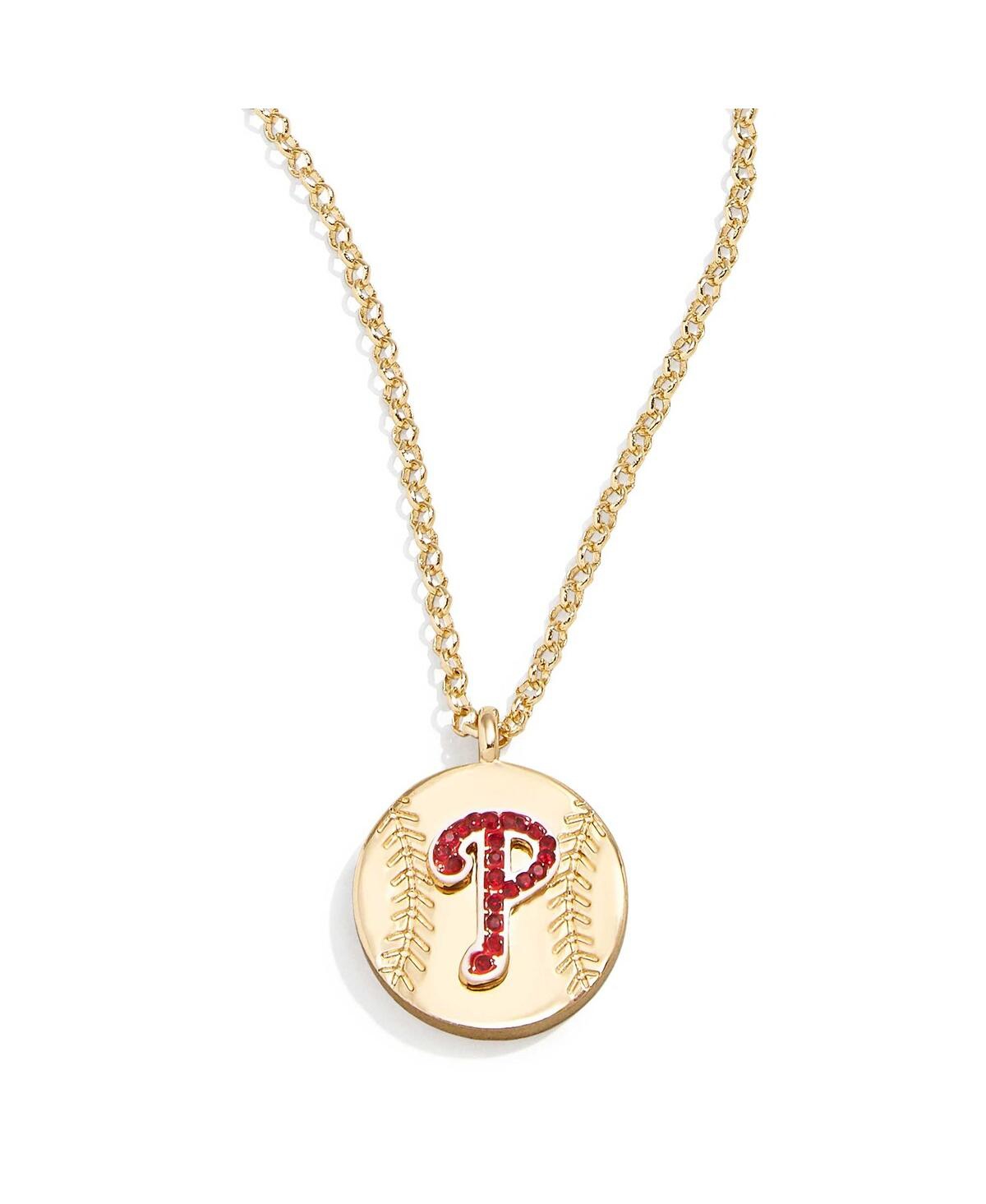 Baublebar Women's  Philadelphia Phillies Pendant Necklace In Gold-tone