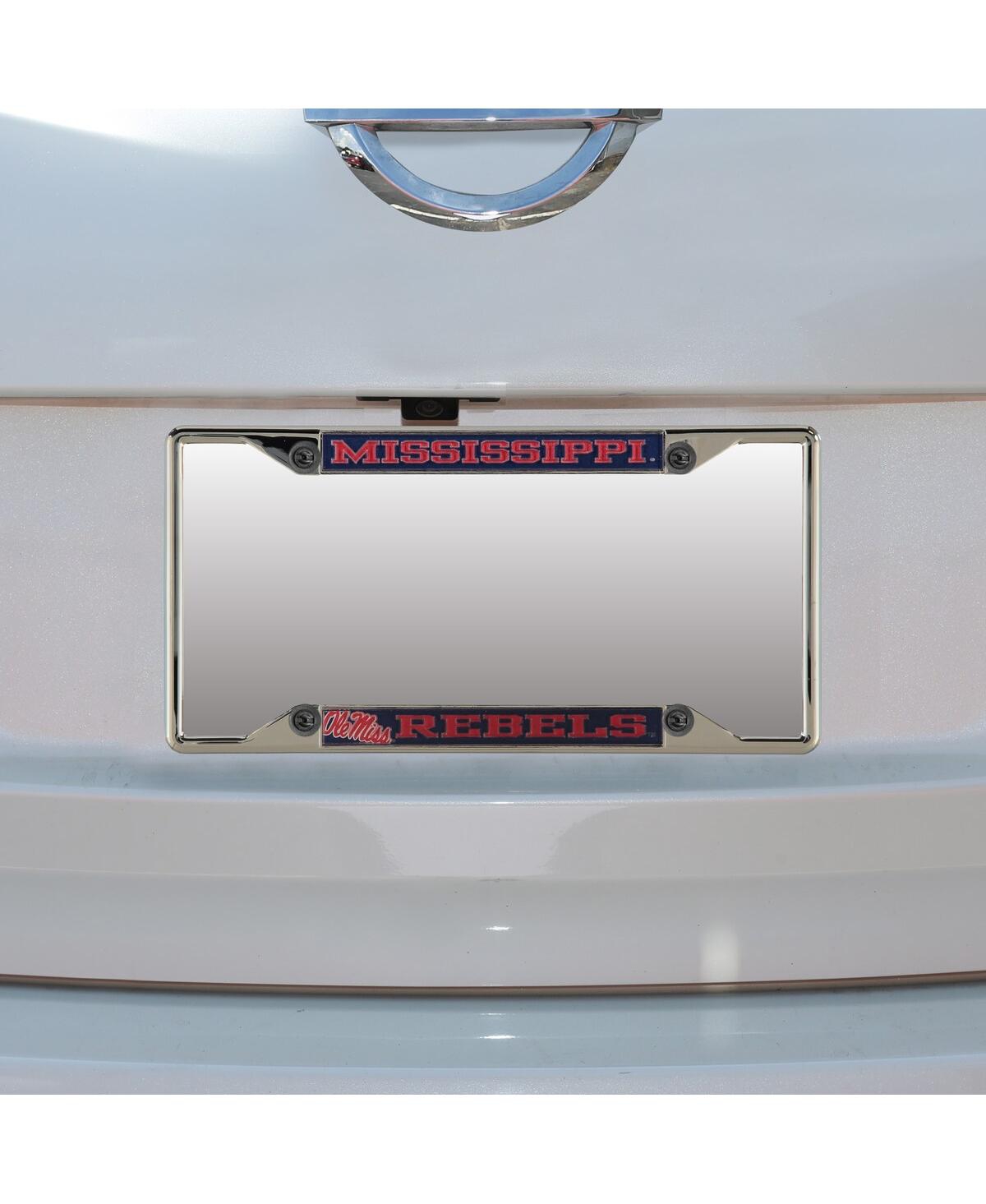 Stockdale Ole Miss Rebels Small Over Small Mega License Plate Frame In Gray