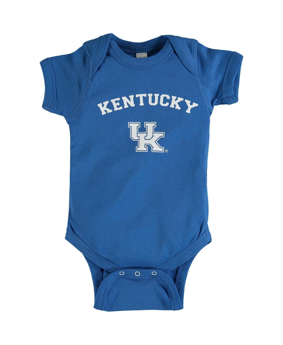 Two Feet Ahead Babies' Newborn And Infant Boys And Girls Royal Kentucky Wildcats Arch & Logo Bodysuit