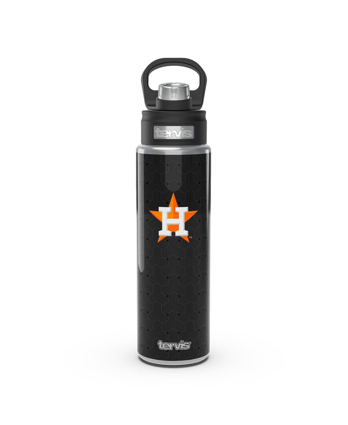 Tervis Tumbler Houston Astros 24 oz Weave Stainless Steel Wide Mouth Bottle In Black