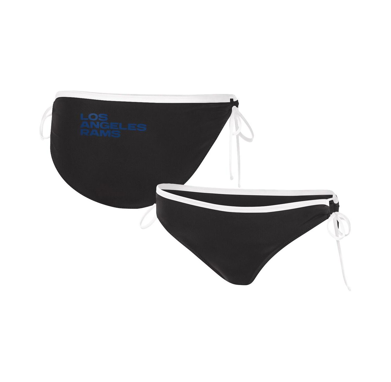 Women's Black Los Angeles Rams Perfect Match Bikini Bottom