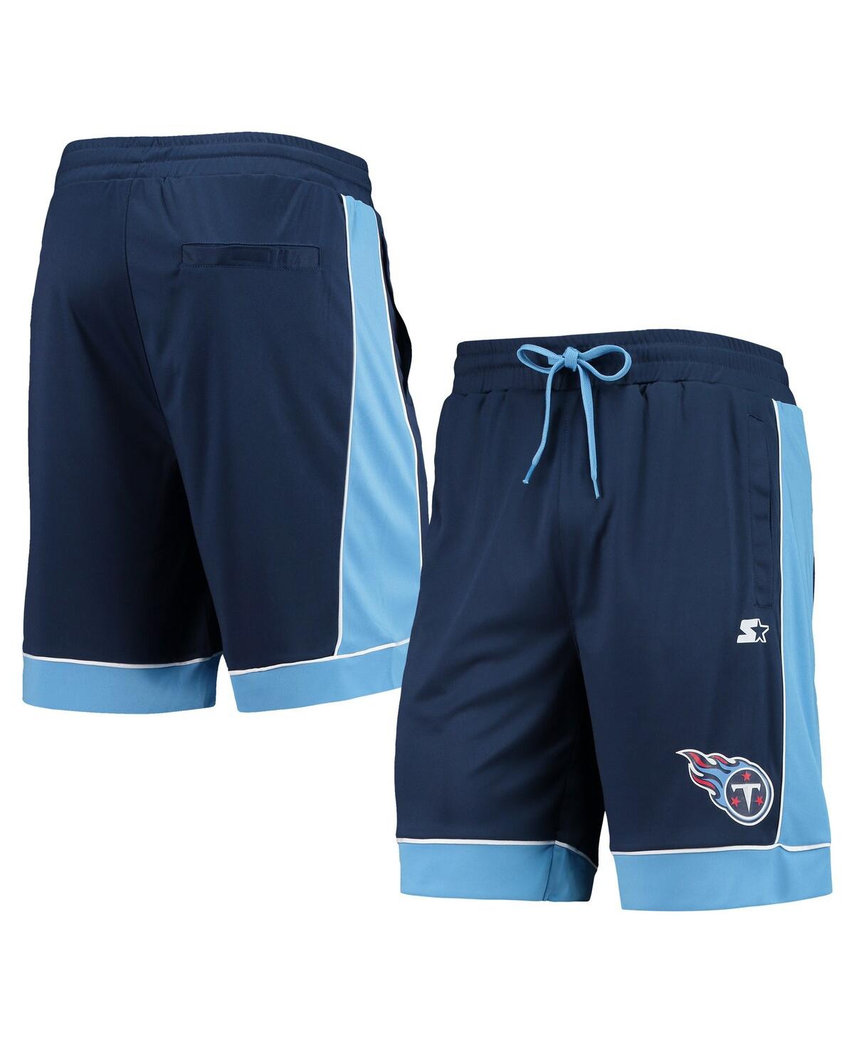 Shop Starter Men's  Navy, Blue Tennessee Titans Fan Favorite Fashion Shorts In Navy,blue