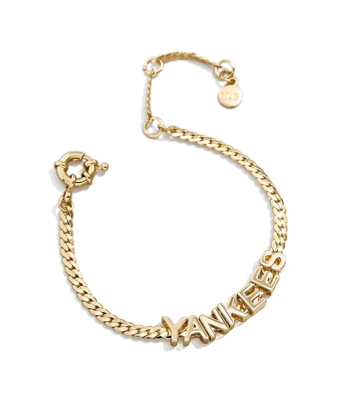 Baublebar Women's  New York Yankees Curb Bracelet In Gold-tone