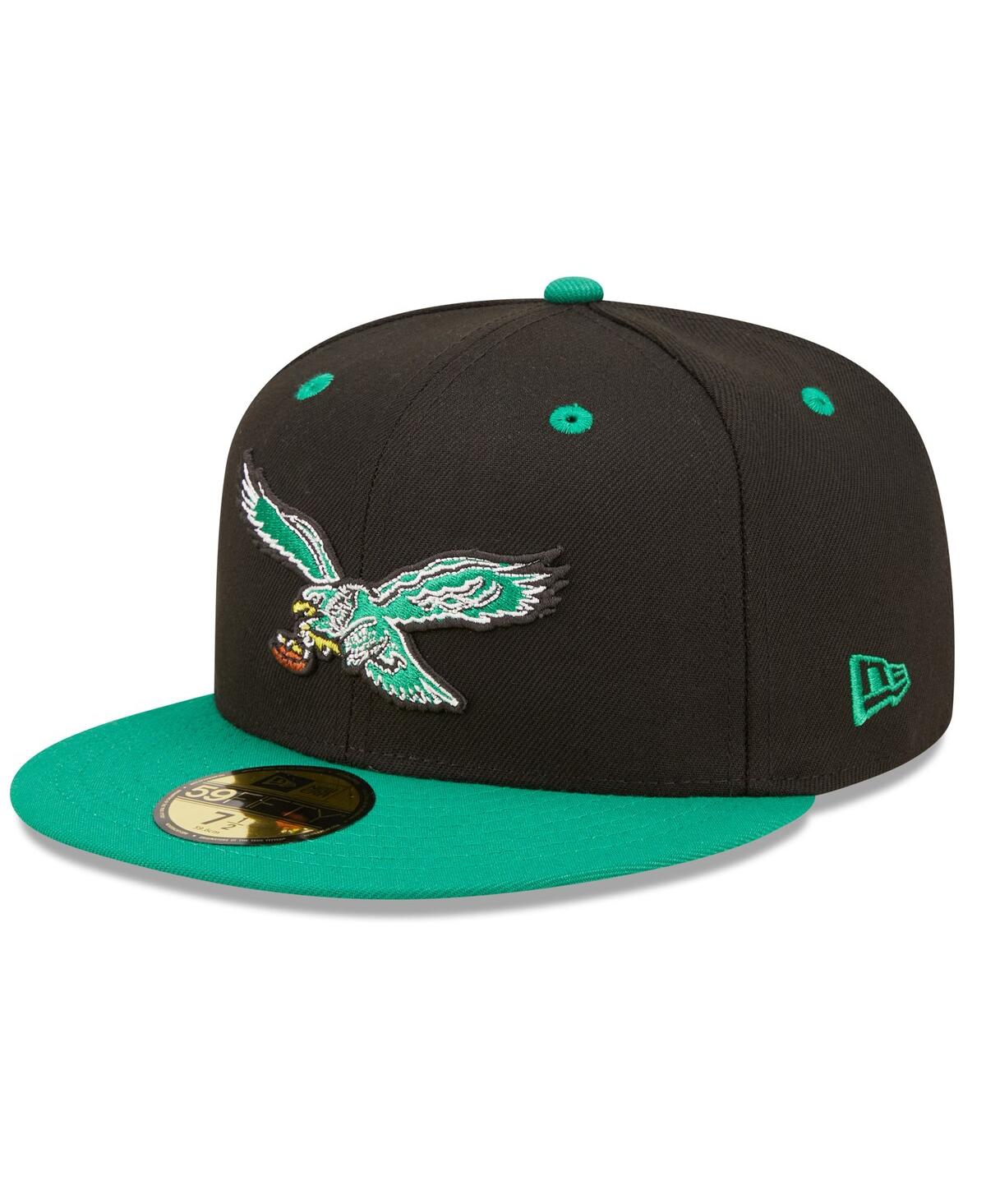 Men's New Era Kelly Green Philadelphia Eagles Flipside 59FIFTY Fitted Hat - Kelly Green