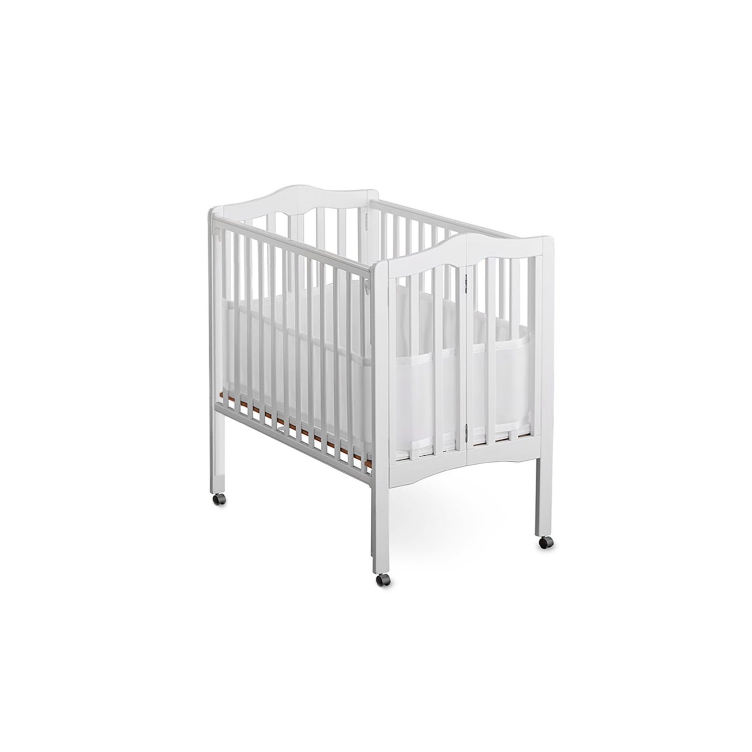 Breathable Mesh Liner for Mini Cribs, Classic 3mm Mesh (Size 4M Covers 4 Sides, Mini Cribs Only)