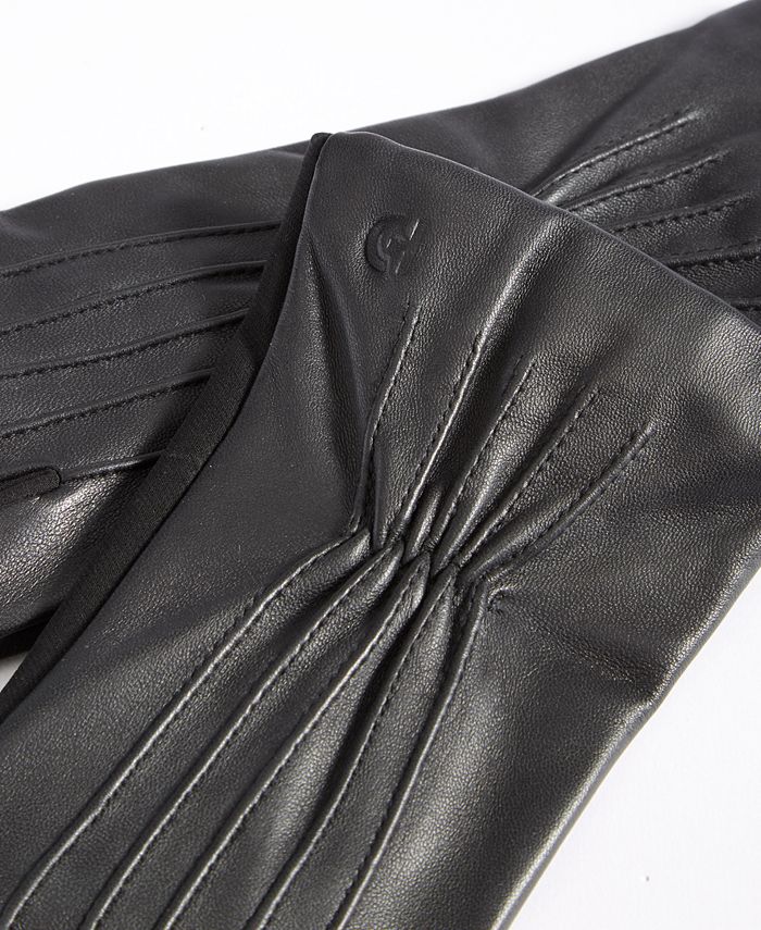 Cole Haan Women's Leather Points Stretch Gloves Macy's