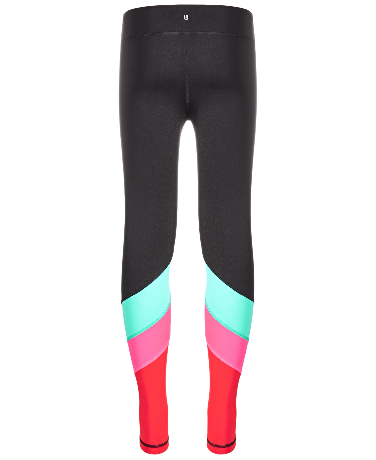 Shop Id Ideology Big Girls Colorblocked 7/8 Length Leggings, Created For Macy's In Deep Black