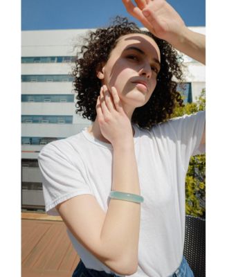 Silk collection | Pool — Blue jade stone bangle
