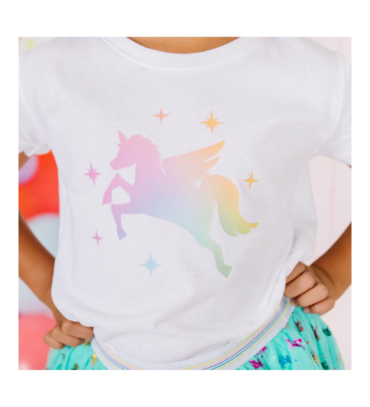 Little and Big Girls Magical Unicorn T-Shirt