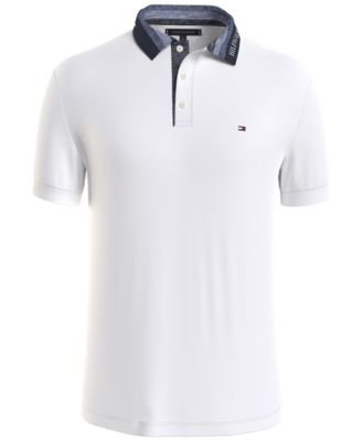 Tommy Hilfiger - Men's Mouline Slim Fit Short-Sleeve Polo Shirt