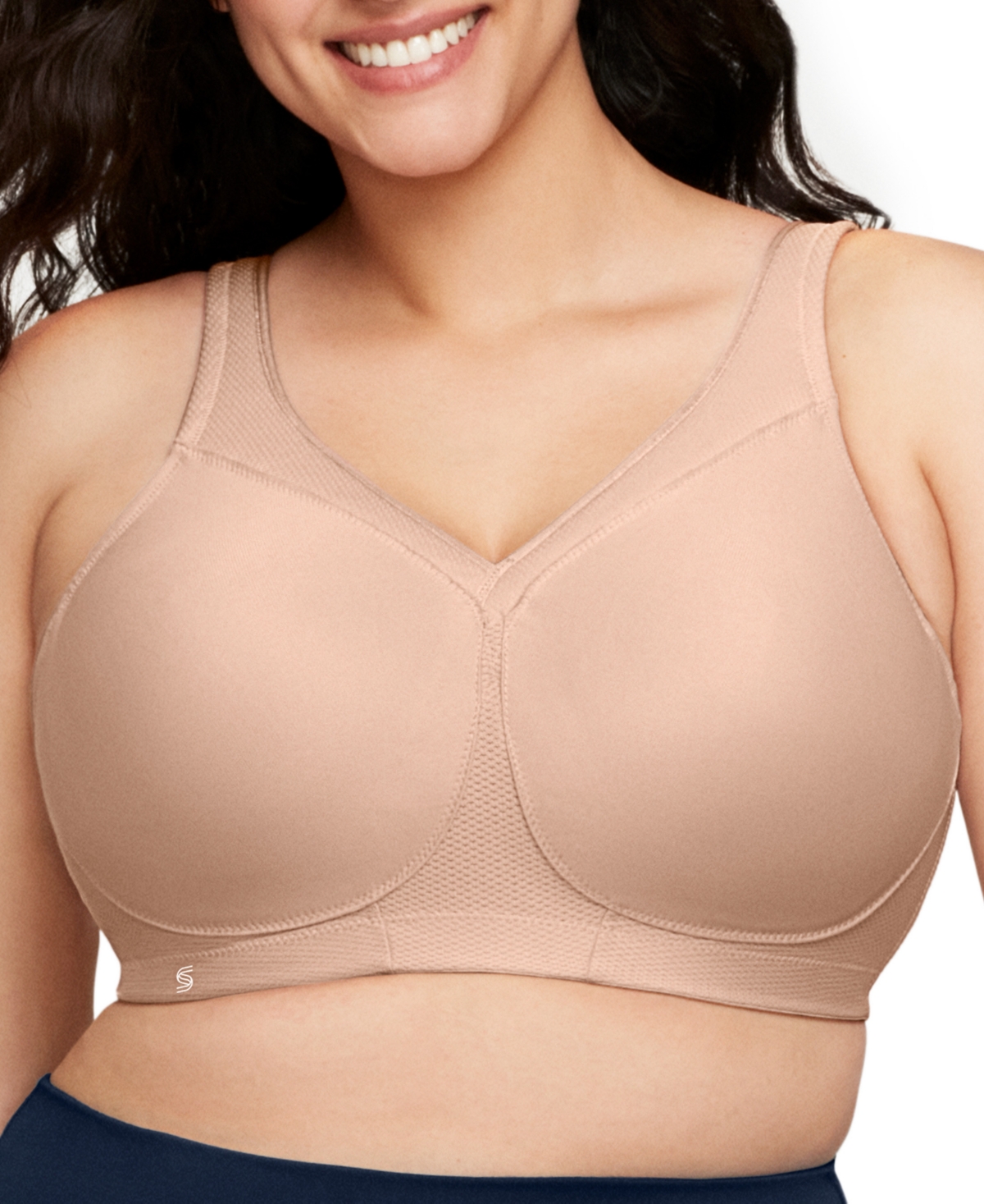Women's Plus Size Magic Lift Seamless Sport Bra 1006 - Charcoal Gray