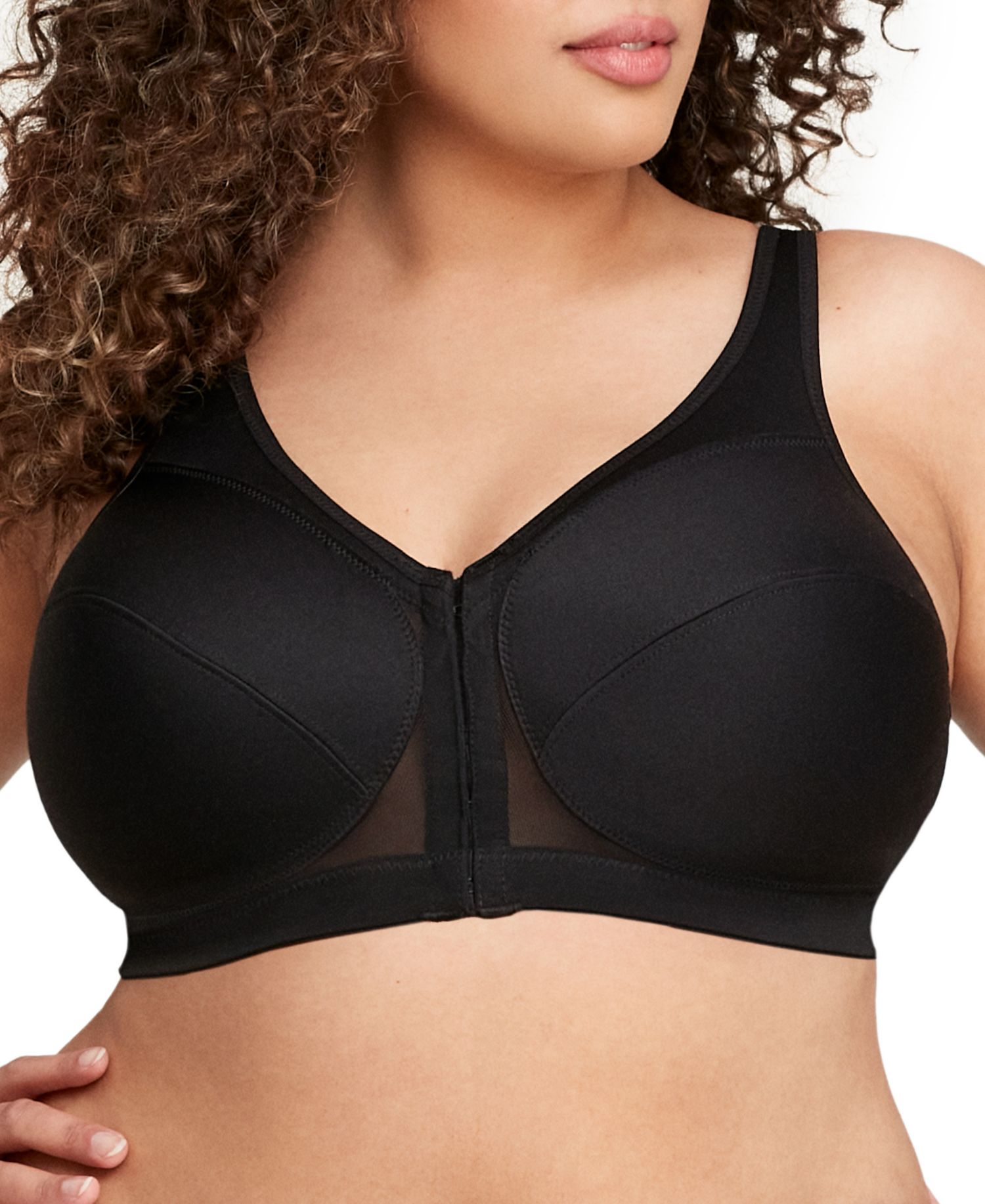 Women's Full Figure Plus Size MagicLift Front Close Posture Back Support Bra 1265
