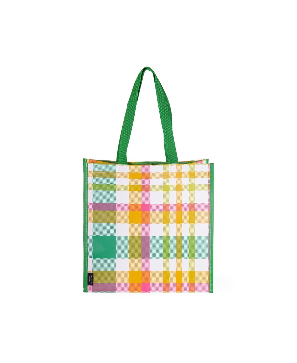 Shop Kate Spade Grocery Tote In Garden Plaid