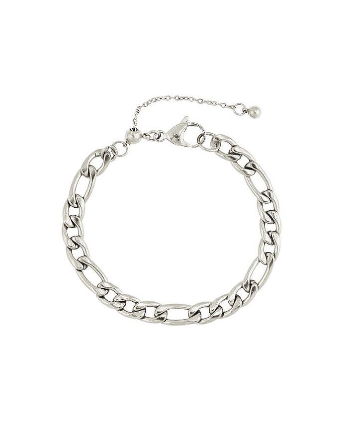 Rebl Jewelry BRADLEY Figaro Chain Bracelet - Macy's
