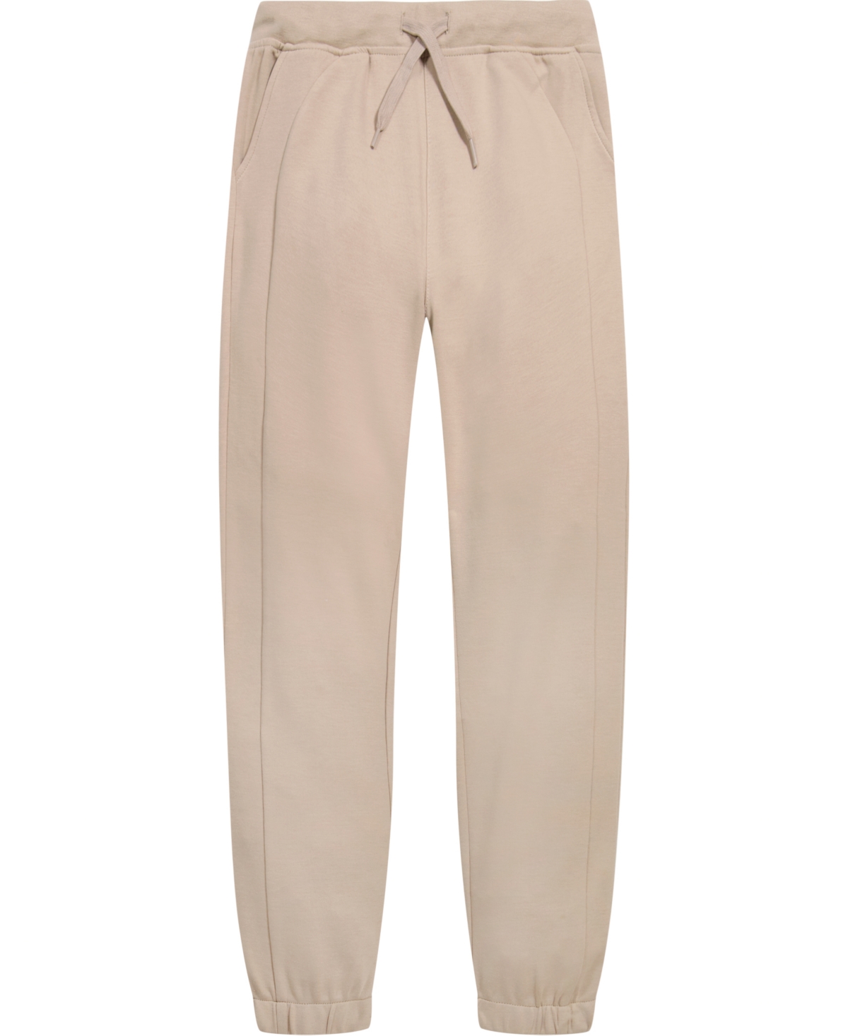 Nautica Big Girls Uniform Knit Performance Drawstring Joggers In Khaki