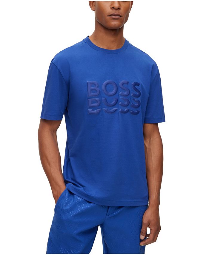 Hugo Boss Men's Tonal Logo Regular-Fit T-shirt - Macy's