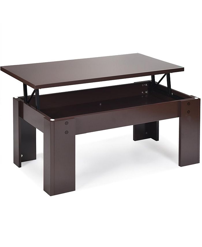 Costway Lift Top Coffee Table PopUP Cocktail Table w/Hidden