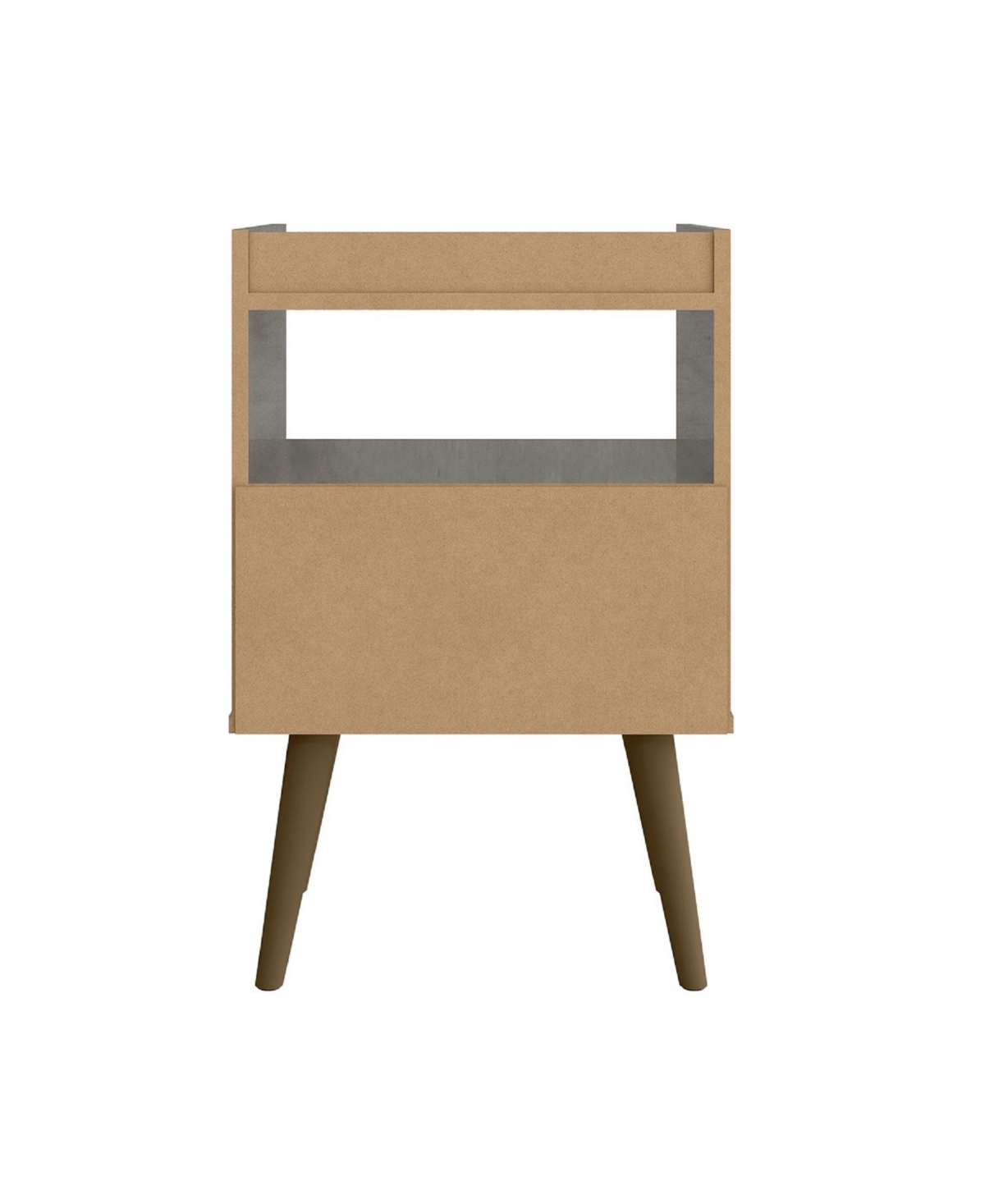 Manhattan Comfort Bogart Medium Density Fiberboard 1-Drawer Nightstand