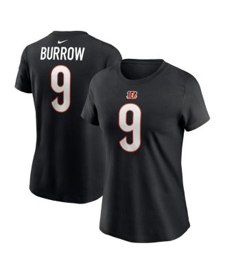 Men's Nike Joe Burrow Black Cincinnati Bengals Player Name