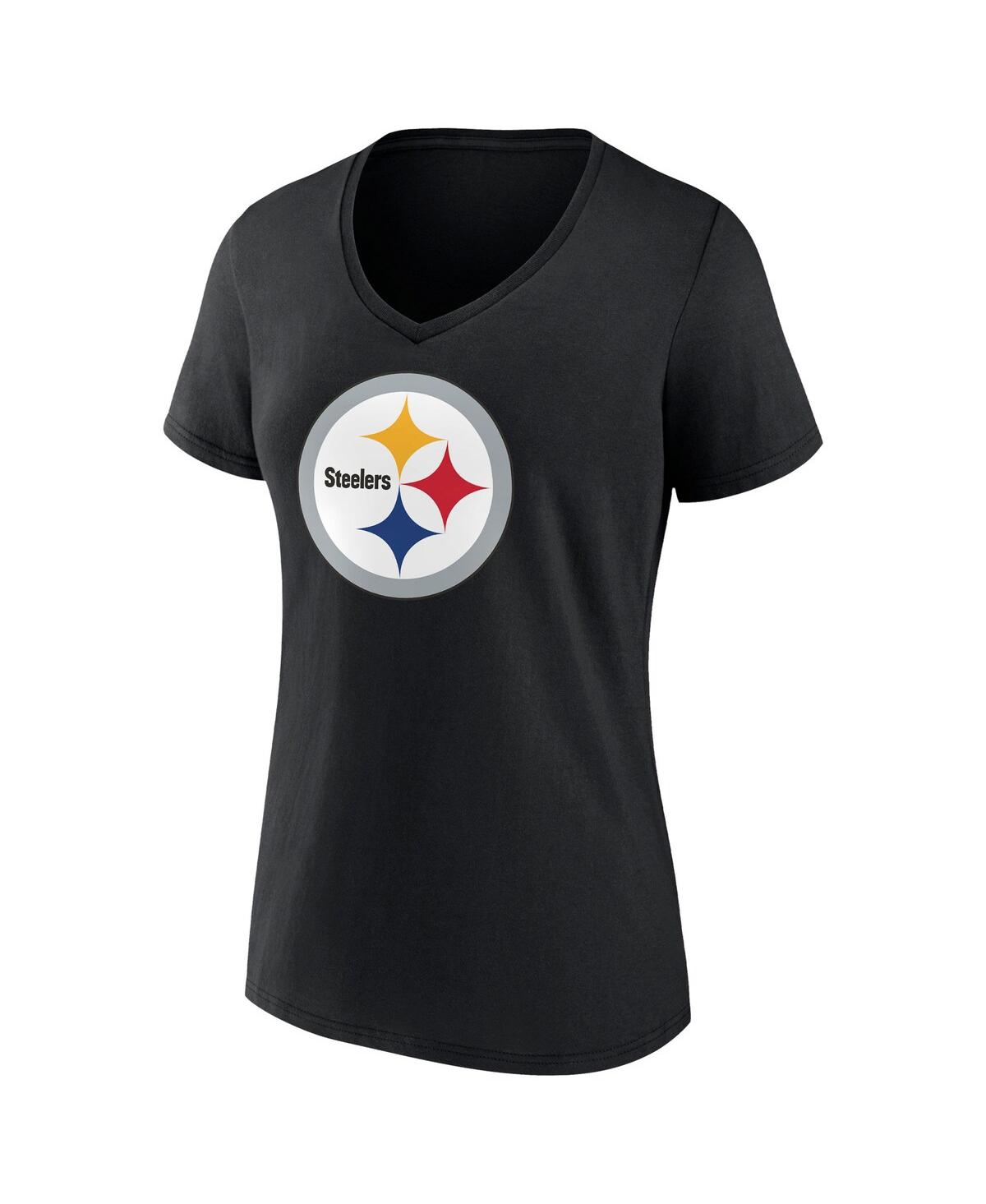 Women's Fanatics Kenny PickettPittsburgh Steelers Player Icon Name and Number V-Neck T-shirt - Black